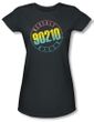 Beverly Hills 90210 Juniors T-shirt Color Blend Logo Charcoal Shirt