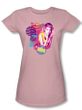Beverly Hills 90210 Juniors T-shirt TV Show Donna Pink Tee Shirt