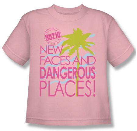 Beverly Hills 90210 Kids Shirt Tagline Pink Youth Tee T-Shirt