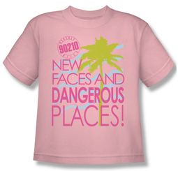 Beverly Hills 90210 Kids Shirt Tagline Pink Youth Tee T-Shirt