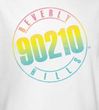 Beverly Hills 90210 Kids T-shirt Color Blend Logo Youth White Shirt