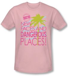 Beverly Hills 90210 Shirt Tagline Adult Pink Tee T-Shirt