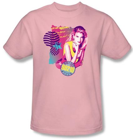 Beverly Hills 90210 T-shirt CBS TV Show Donna Adult Pink Tee Shirt
