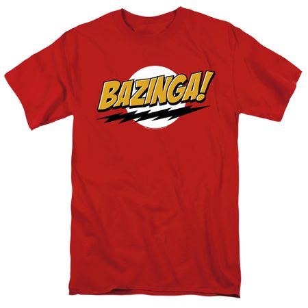 Clearance - Big Band Theory BAZINGA T-shirt - Red