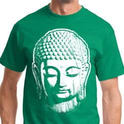 Big Buddha Head Mens Yoga Shirts