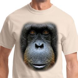 Big Orangutan Face Mens Shirts