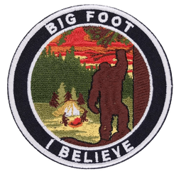 Bigfoot Iron-On Applique Embroidery Patch - 3.5 Inches