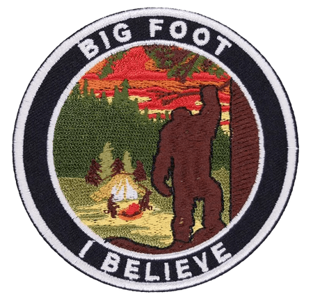 Bigfoot Iron-On Applique Embroidery Patch - 3.5 Inches