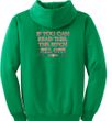 Biker Hoodie Hooded Sweatshirt The Bitch Fell Off Kelly Green Hoody