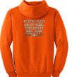 Biker Hoodie Hooded Sweatshirt The Bitch Fell Off Orange Hoody