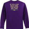 Biker Long Sleeve T-shirt The Bitch Fell Off Adult Purple Shirt