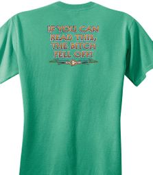 Biker Pigment Dyed T-shirt The Bitch Fell Off Piper Green Tee Shirt