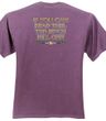 Biker Pigment Dyed T-shirt The Bitch Fell Off Plum Tee Shirt