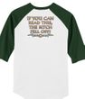 Biker Raglan T-shirt The Bitch Fell Off White/Forest Shirt