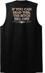 Biker Shooter T-Shirt The Bitch Fell Off Black Muscle Shirt Biker Shooter T-Shirt The Bitch Fell Off Black Muscle Shirt