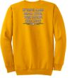 Biker Sweatshirt The Bitch Fell Off Adult Gold Sweat Shirt