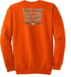 Biker Sweatshirt The Bitch Fell Off Adult Orange Sweat Shirt