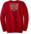 Biker Sweatshirt The Bitch Fell Off Adult Red Sweat Shirt