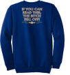 Biker Sweatshirt The Bitch Fell Off Adult Royal Sweat Shirt