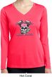 Bikers Against Breast Cancer Ladies Dry Wicking Long Sleeve Shirt