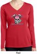 Bikers Against Breast Cancer Ladies Dry Wicking Long Sleeve Shirt