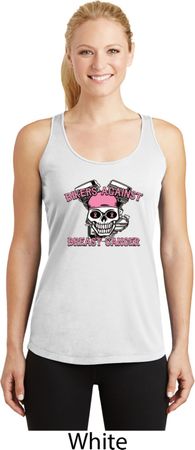 Bikers Against Breast Cancer Ladies Dry Wicking Racerback Tank Top