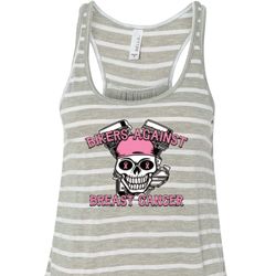 Bikers Against Breast Cancer Ladies Flowy Racerback Tanktop