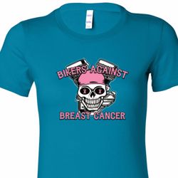 Bikers Against Breast Cancer Ladies Longer Length Shirt