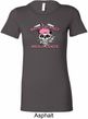 Bikers Against Breast Cancer Ladies Longer Length Shirt