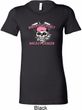 Bikers Against Breast Cancer Ladies Longer Length Shirt