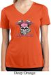 Bikers Against Breast Cancer Ladies Moisture Wicking V-neck Shirt