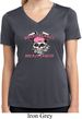 Bikers Against Breast Cancer Ladies Moisture Wicking V-neck Shirt