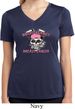 Bikers Against Breast Cancer Ladies Moisture Wicking V-neck Shirt