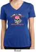 Bikers Against Breast Cancer Ladies Moisture Wicking V-neck Shirt