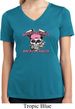 Bikers Against Breast Cancer Ladies Moisture Wicking V-neck Shirt