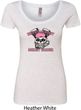 Bikers Against Breast Cancer Ladies Scoop Neck Shirt