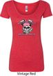 Bikers Against Breast Cancer Ladies Scoop Neck Shirt