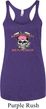 Bikers Against Breast Cancer Ladies Tri Blend Racerback Tank Top