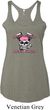 Bikers Against Breast Cancer Ladies Tri Blend Racerback Tank Top