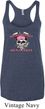 Bikers Against Breast Cancer Ladies Tri Blend Racerback Tank Top