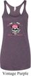 Bikers Against Breast Cancer Ladies Tri Blend Racerback Tank Top