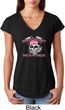 Bikers Against Breast Cancer Ladies Tri Blend V-Neck Shirt