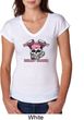 Bikers Against Breast Cancer Ladies Tri Blend V-Neck Shirt
