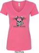 Bikers Against Breast Cancer Ladies V-Neck Shirt