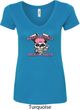 Bikers Against Breast Cancer Ladies V-Neck Shirt