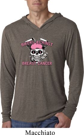 Bikers Against Breast Cancer Lightweight Hoodie Shirt