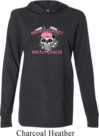 Bikers Against Breast Cancer Lightweight Hoodie Tee