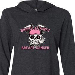 Bikers Against Breast Cancer Lightweight Hoodie Tee Bikers Against Breast Cancer Lightweight Hoodie Tee