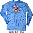 Bikers Against Breast Cancer Long Sleeve Tie Dye Shirt