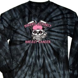 Bikers Against Breast Cancer Long Sleeve Tie Dye Shirt Bikers Against Breast Cancer Long Sleeve Tie Dye Shirt